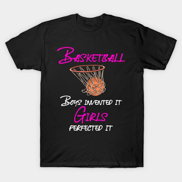 Basketball Girls T-Shirt by Jabinga